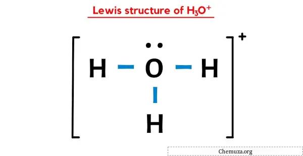 structure de Lewis de H3O+