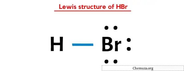 Structure de Lewis de HBr