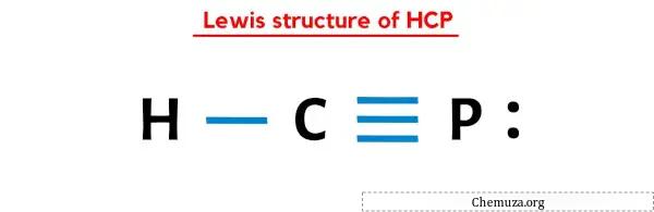 Lewis-structuur van de HCP