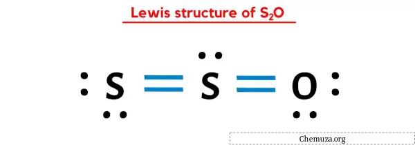 Struttura di Lewis di S2O