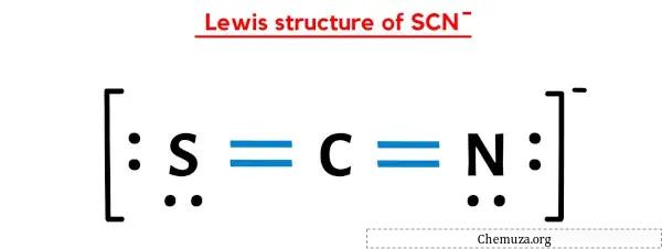 Structure de Lewis de SCN-