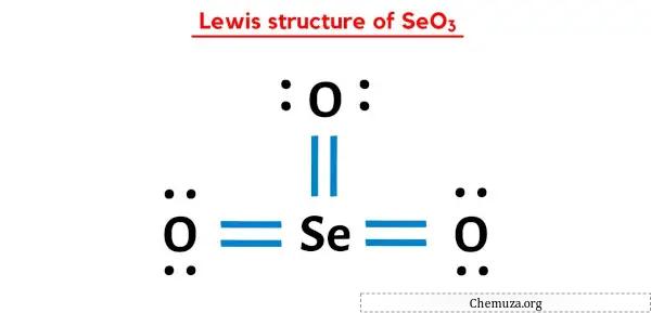 structure de Lewis de SeO3