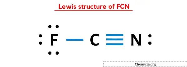 Lewis-structuur van de FCN