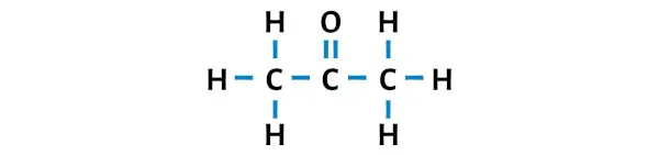 الأسيتون (C3H6O) الخطوة 1