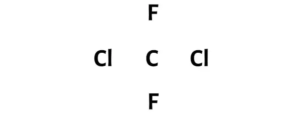 CCl2F2 الخطوة 1