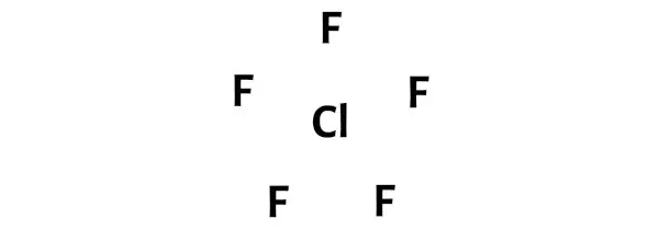 ClF5 الخطوة 1