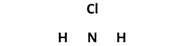 NH2Cl الخطوة 1