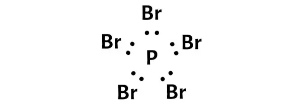 PBr5 الخطوة 2