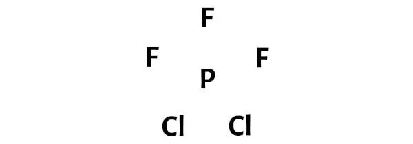 PF3Cl2 langkah 1