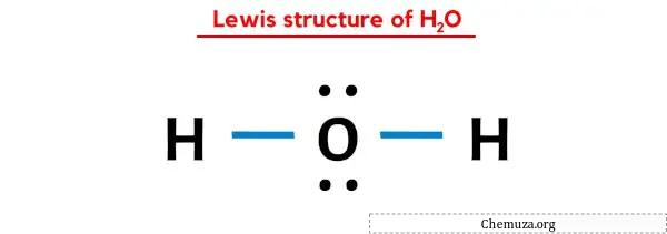 Structure de Lewis de H2O