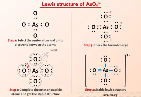 AsO4 3-Lewis-Struktur