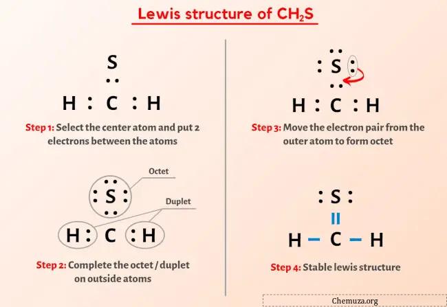 Lewis-Struktur CH2S