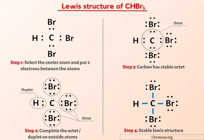 Lewis-structuur CHBr3