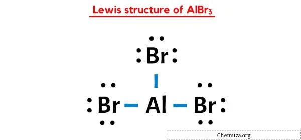 Lewis-structuur van AlBr3