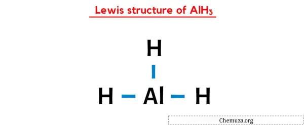 Lewis-structuur van AlH3