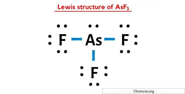 Lewis-structuur van AsF3