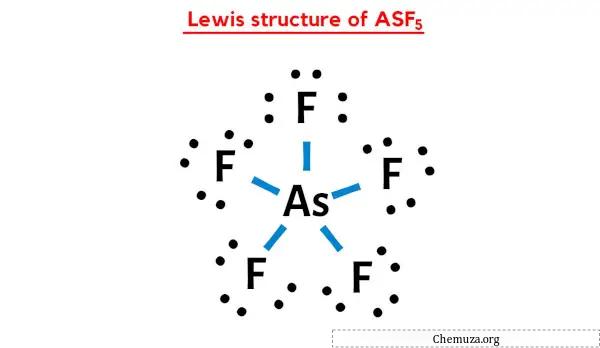 Lewis-structuur van AsF5