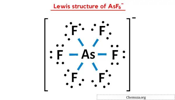 structure de Lewis de AsF6-