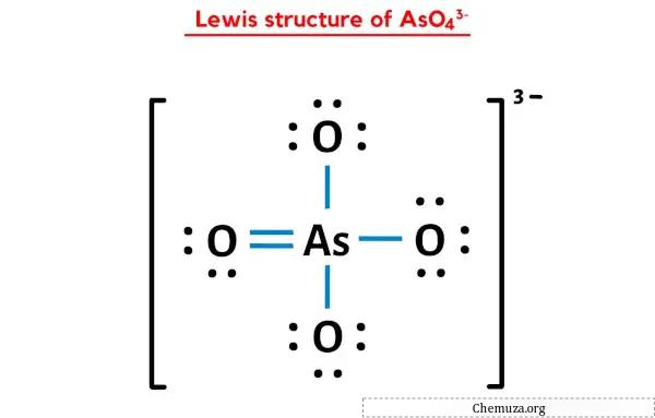 Lewis-Struktur von AsO43-