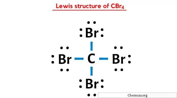 هيكل لويس لـ CBr4