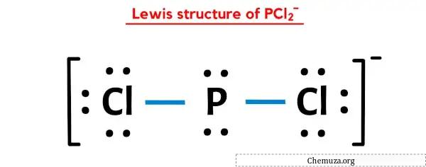 structure de Lewis de PCl2-