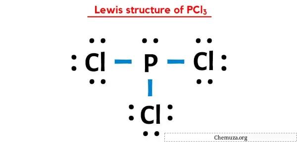 Estrutura de Lewis de PCl3
