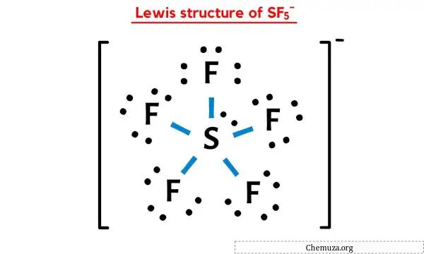 Struktur Lewis SF5-