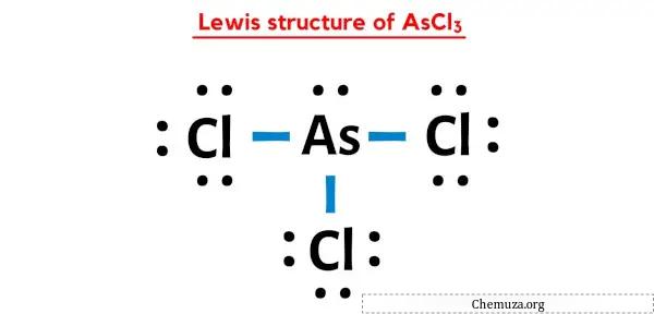 Lewis-Struktur von AsCl3