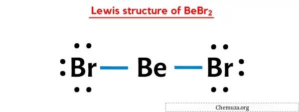 structure de Lewis de BeBr2