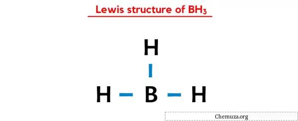 Structure de Lewis de BH3
