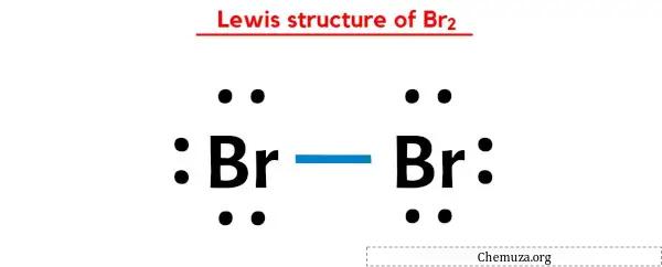 هيكل لويس من Br2