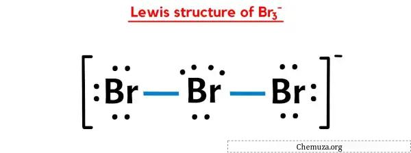 structure de Lewis de Br3-