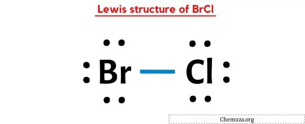 structure de Lewis de BrCl