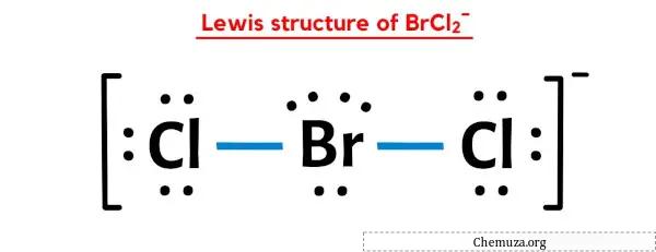 structure de Lewis de BrCl2-