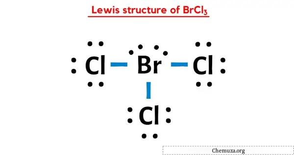 هيكل لويس لـ BrCl3