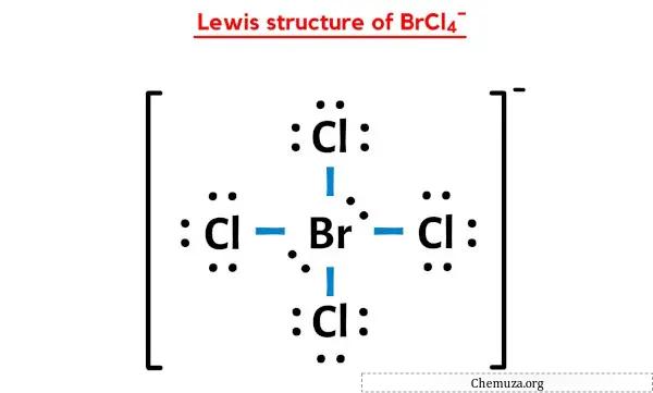 هيكل لويس لـ BrCl4-