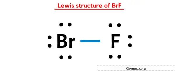 Lewis-structuur van BrF