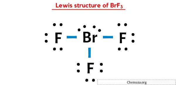 Structure de Lewis de BrF3