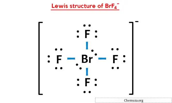 هيكل لويس لـ BrF4-