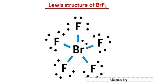 Estrutura de Lewis do BrF5