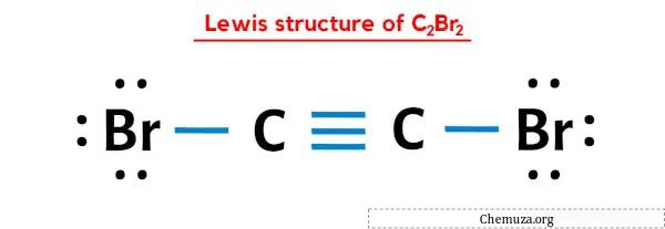 Lewis-Struktur von C2Br2