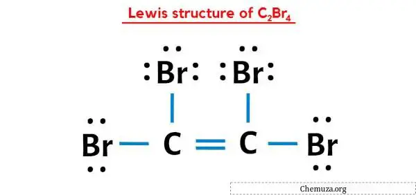 structure de Lewis de C2Br4