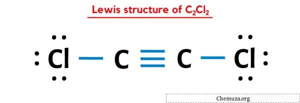 هيكل لويس لـ C2Cl2