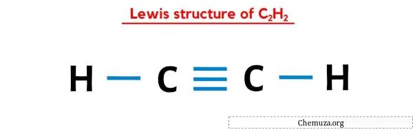 Structure de Lewis de C2H2