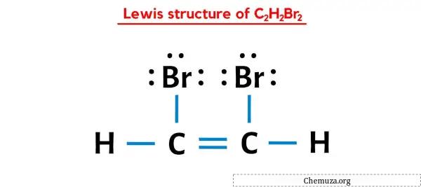 C2H2Br2'nin Lewis yapısı