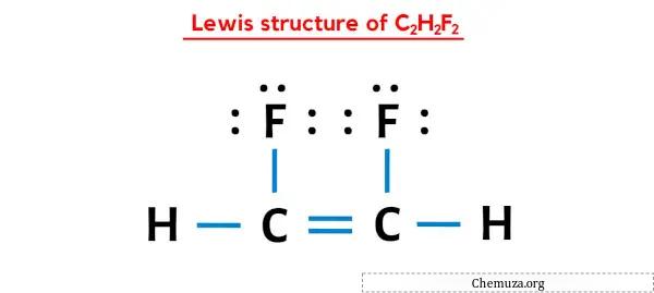 Struktur Lewis C2H2F2