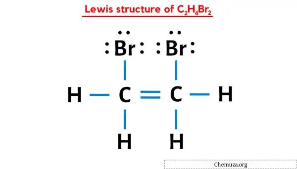 Lewis-structuur van C2H4Br2