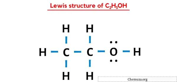 Structure de Lewis de C2H5OH