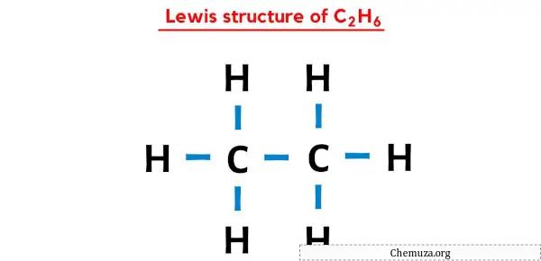 Structure de Lewis de C2H6