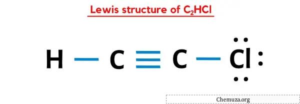 هيكل لويس لـ C2HCl2